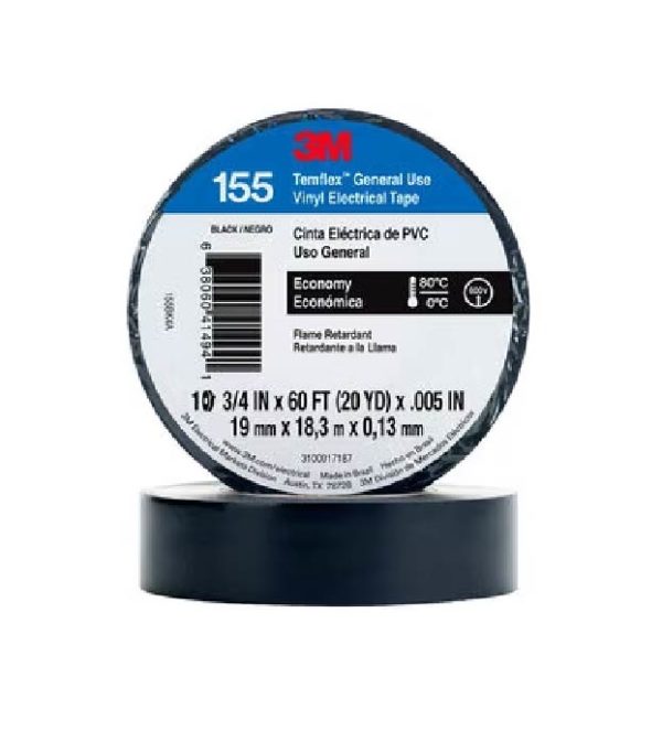 Cinta Eléctrica Negra Temflex 3M 3/4" X 18M  155