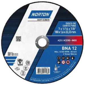 Disco De Corte Norton 7" X 1/16 X 7/8 Bna 12