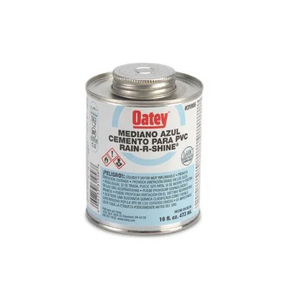 Pegamento 1/16  "Oatey" Rain-R-Shine azul